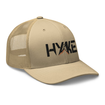 HYKE Trucker Cap (Black Print)